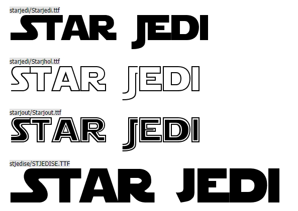 Star Wars Title Font
